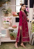 DHANK RANG BY ASIM JOFA AJCF-20 EMBROIDERED BOSKI SLIK 3 PCS READY TO WEAR