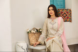 3 Pc Ready To Wear Cambric Cotton Embroidered Suit