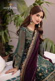 DHANK RANG BY ASIM JOFA AJCF-10 EMBROIDERED CHIFFON 3 PCS READY TO WEAR