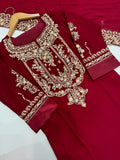 3 PC Ready To Wear Embroidered Chiffon