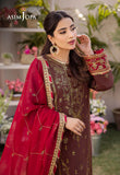 DHANK RANG BY ASIM JOFA AJCF-27 EMBROIDERED BOSKI SLIK 3 PCS READY TO WEAR