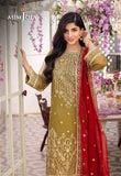 DHANK RANG BY ASIM JOFA AJCF-26 EMBROIDERED CHIFFON 3 PCS READY TO WEAR