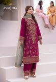 DHANK RANG BY ASIM JOFA AJCF-12 EMBROIDERED BOSKI SLIK 3 PCS READY TO WEAR