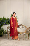 EF-40 HEERA'S 3 PC READY TO WEAR VISCOSE SUIT