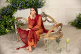 EF-40 HEERA'S 3 PC READY TO WEAR VISCOSE SUIT