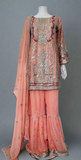 EF-21 SHEHNAI BY EHSAAS 3 PC READY TO WEAR CHIFFON GHARARA SUIT