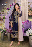 DHANK RANG BY ASIM JOFA AJCF-09 EMBROIDERED CHIFFON 3 PCS READY TO WEAR