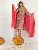 Heera’s 3 Pc Ready To Wear Cambric Cotton Suit