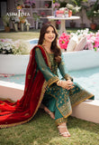 DHANK RANG BY ASIM JOFA AJCF-11 EMBROIDERED CHIFFON 3 PCS READY TO WEAR