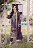 DHANK RANG BY ASIM JOFA AJCF-29 EMBROIDERED JUMBO SILK 3 PCS READY TO WEAR