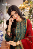 DHANK RANG BY ASIM JOFA AJCF-23 EMBROIDERED JUMBO SILK 3 PCS READY TO WEAR