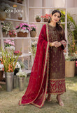 DHANK RANG BY ASIM JOFA AJCF-27 EMBROIDERED BOSKI SLIK 3 PCS READY TO WEAR