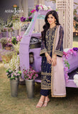 DHANK RANG BY ASIM JOFA AJCF-09 EMBROIDERED CHIFFON 3 PCS READY TO WEAR