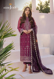 DHANK RANG BY ASIM JOFA AJCF-19 EMBROIDERED CHIFFON 3 PCS READY TO WEAR