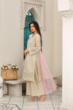 3 Pc Ready To Wear Cambric Cotton Embroidered Suit