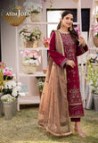 DHANK RANG BY ASIM JOFA AJCF-20 EMBROIDERED BOSKI SLIK 3 PCS READY TO WEAR