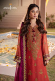 DHANK RANG BY ASIM JOFA AJCF-24 EMBROIDERED CHIFFON 3 PCS READY TO WEAR