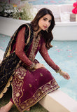 DHANK RANG BY ASIM JOFA AJCF-18 EMBROIDERED CHIFFON 3 PCS READY TO WEAR