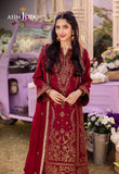 DHANK RANG BY ASIM JOFA AJCF-28 EMBROIDERED BOSKI SLIK 3 PCS READY TO WEAR