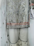 EF-22 SHEHNAI BY EHSAAS 3 PC READY TO WEAR CHIFFON GHARARA SUIT