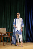 EF-56 Heera's 3 PC Ready To Wear Cotail Linen