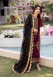 DHANK RANG BY ASIM JOFA AJCF-18 EMBROIDERED CHIFFON 3 PCS READY TO WEAR