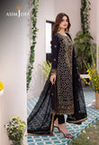 DHANK RANG BY ASIM JOFA AJCF-04 EMBROIDERED BOSKI SLIK 3 PCS READY TO WEAR