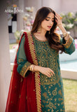 DHANK RANG BY ASIM JOFA AJCF-11 EMBROIDERED CHIFFON 3 PCS READY TO WEAR