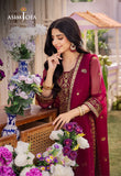 DHANK RANG BY ASIM JOFA AJCF-01 EMBROIDERED CHIFFON 3 PCS READY TO WEAR