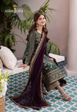 DHANK RANG BY ASIM JOFA AJCF-10 EMBROIDERED CHIFFON 3 PCS READY TO WEAR