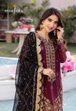 DHANK RANG BY ASIM JOFA AJCF-18 EMBROIDERED CHIFFON 3 PCS READY TO WEAR