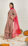 Heera’s 3 Pc Ready To Wear Cambric Cotton Suit