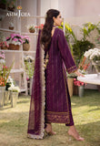 DHANK RANG BY ASIM JOFA AJCF-22 EMBROIDERED BOSKI SLIK 3 PCS READY TO WEAR