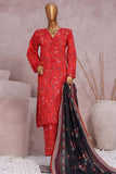 Khaddar Printed 3 Piece