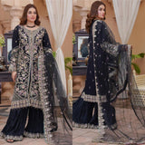 Chiffon gharara embroidered 