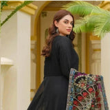 Black premium dress ehsaas fabric